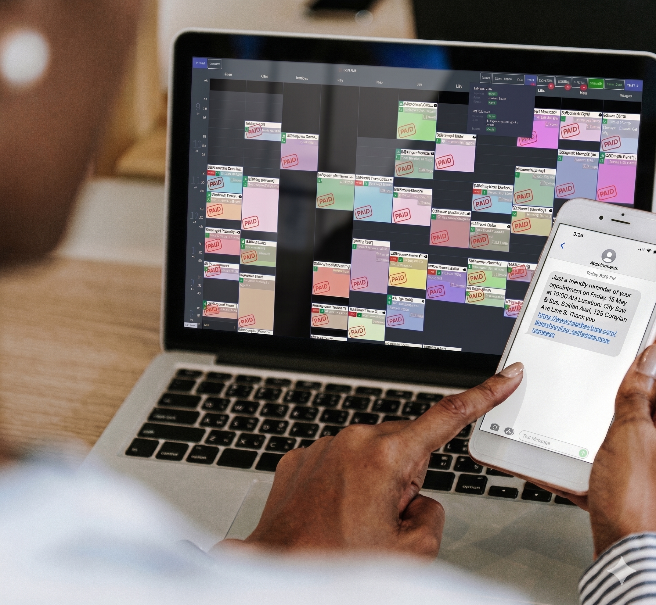 Mpos - Professional appointment scheduling software with automated reminders.