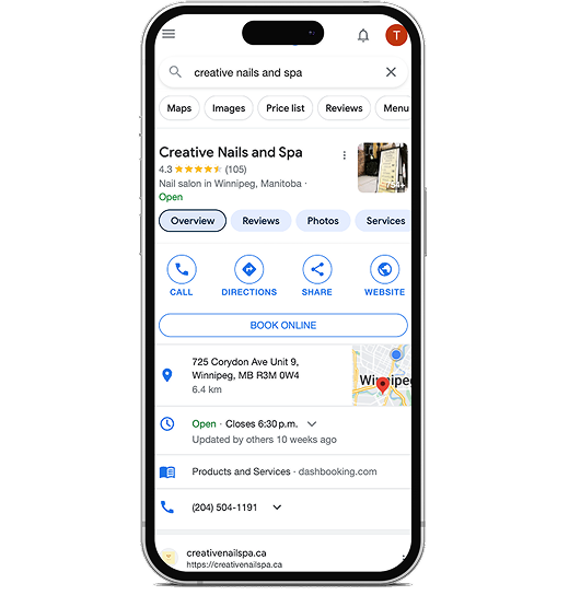 Mpos - Direct appointment booking integration with Reserve with Google.